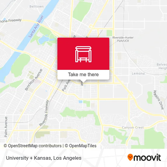 University + Kansas map