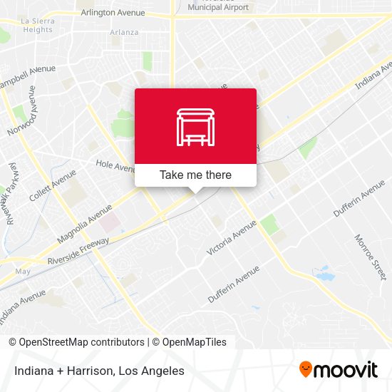 Indiana + Harrison map