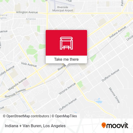 Mapa de Indiana + Van Buren