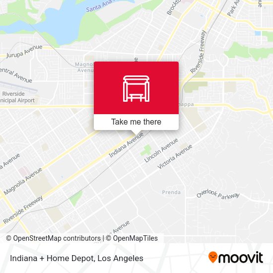 Mapa de Indiana + Home Depot