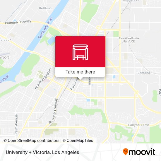 Mapa de University + Victoria