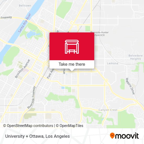 University + Ottawa map