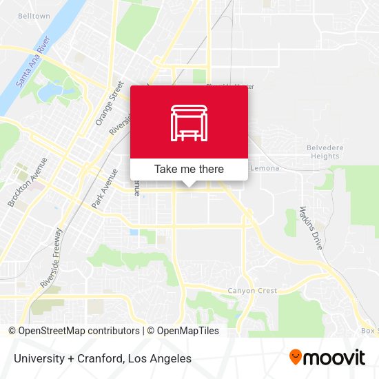 Mapa de University + Cranford