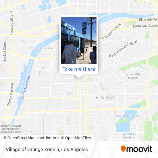 Village of Orange  Zone 5 map