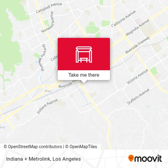 Indiana + Metrolink map