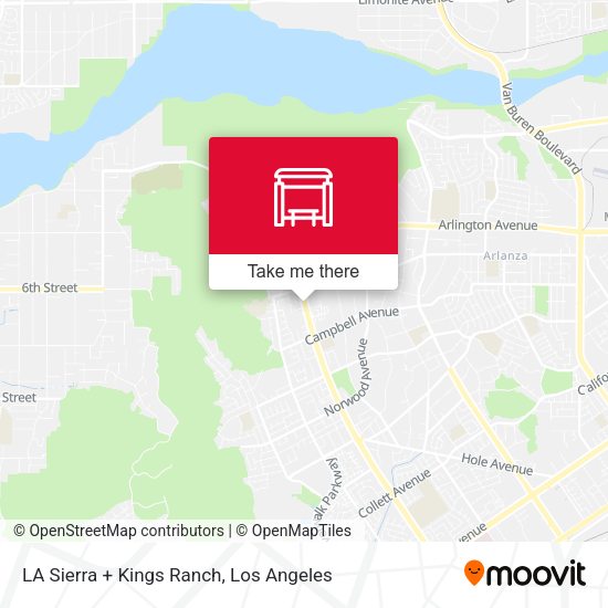 Mapa de LA Sierra + Kings Ranch