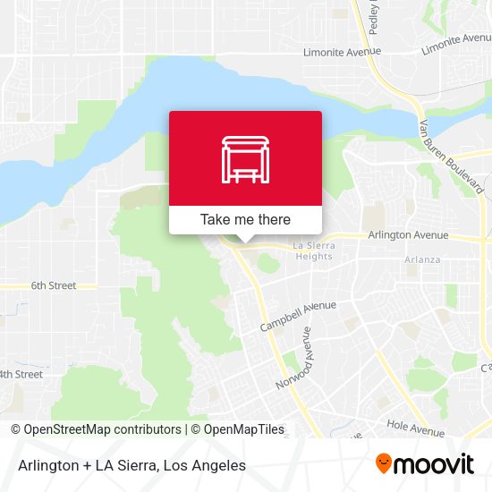 Mapa de Arlington Ns LA Sierra