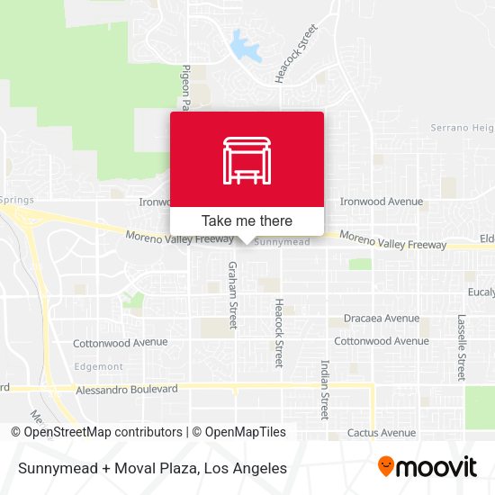 Sunnymead + Moval Plaza map