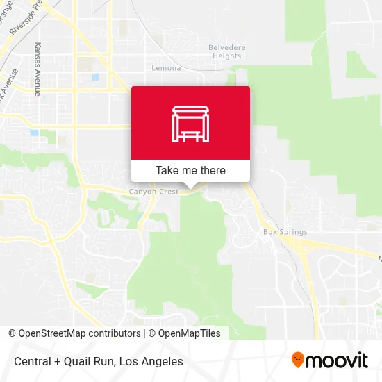 Central + Quail Run map