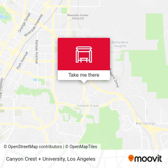 Mapa de Canyon Crest + University