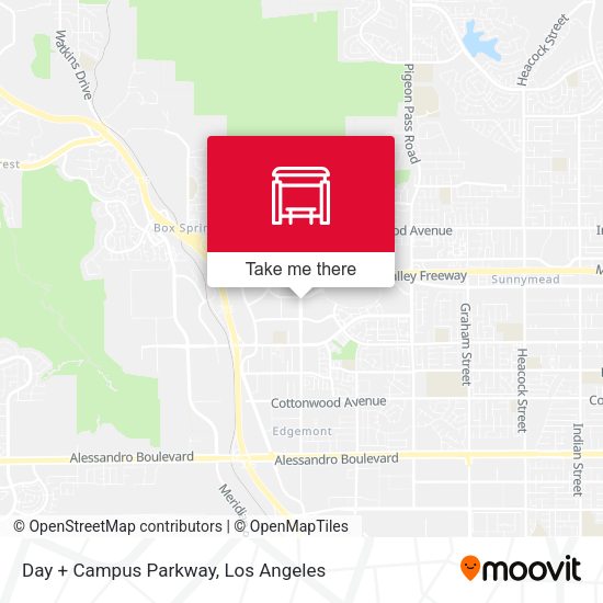 Day + Campus Parkway map