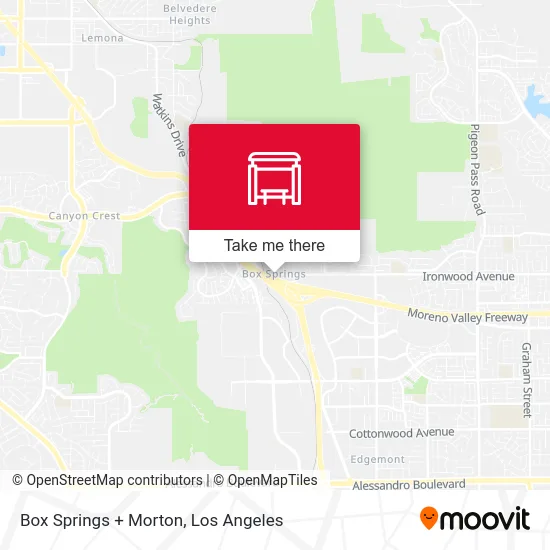 Box Springs + Morton map