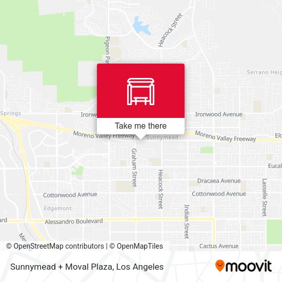 Sunnymead + Moval Plaza map