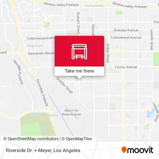 Riverside Dr. + Meyer map