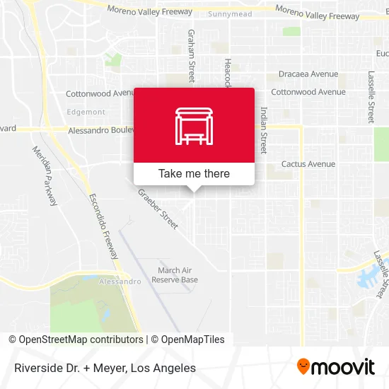 Riverside Dr. + Meyer map