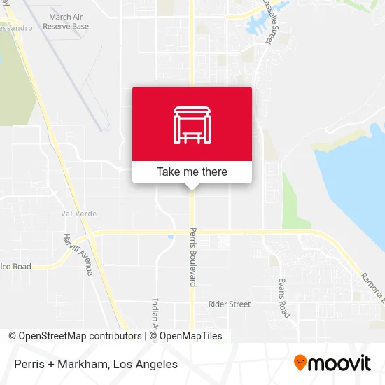 Perris + Markham map