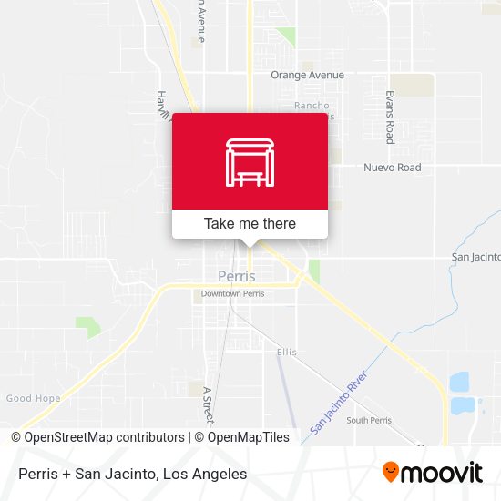 Perris + San Jacinto map