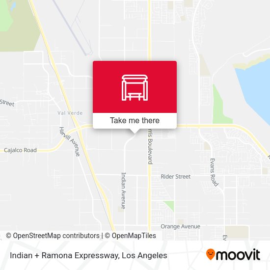 Indian + Ramona Expressway map