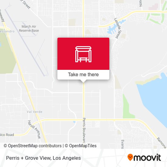 Mapa de Perris + Grove View
