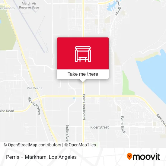 Perris + Markham map