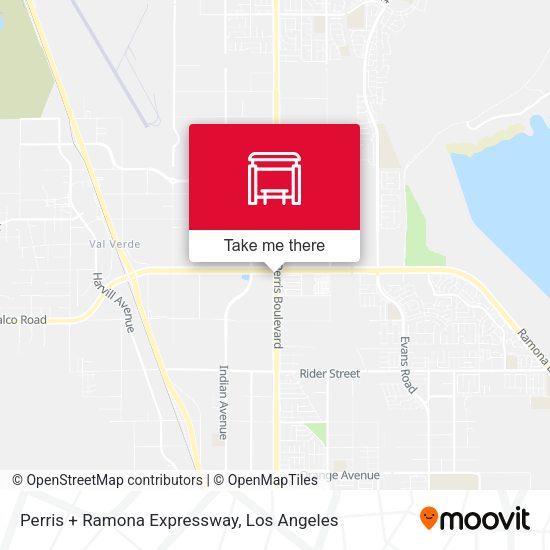 Mapa de Perris + Ramona Expressway