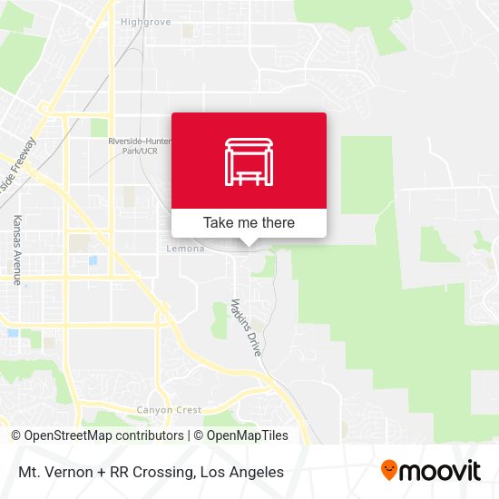 Mt. Vernon + RR Crossing map