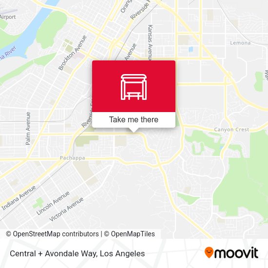 Mapa de Central + Avondale Way