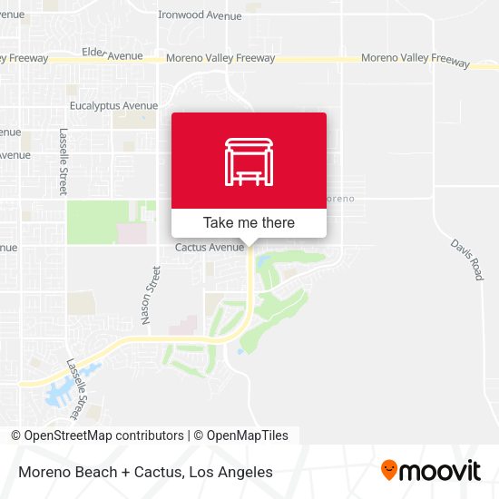 Moreno Beach + Cactus map