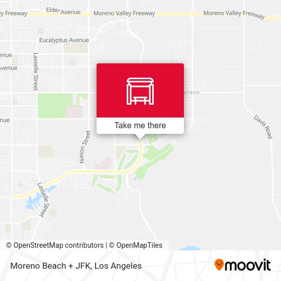 Mapa de Moreno Beach + JFK