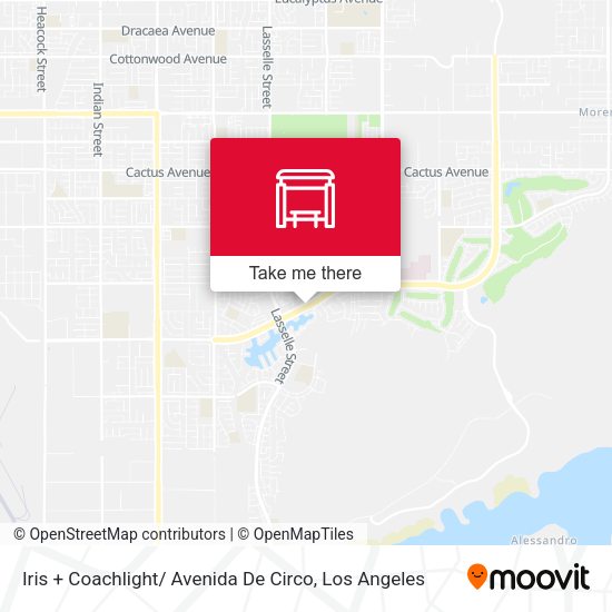 Iris + Coachlight/ Avenida De Circo map