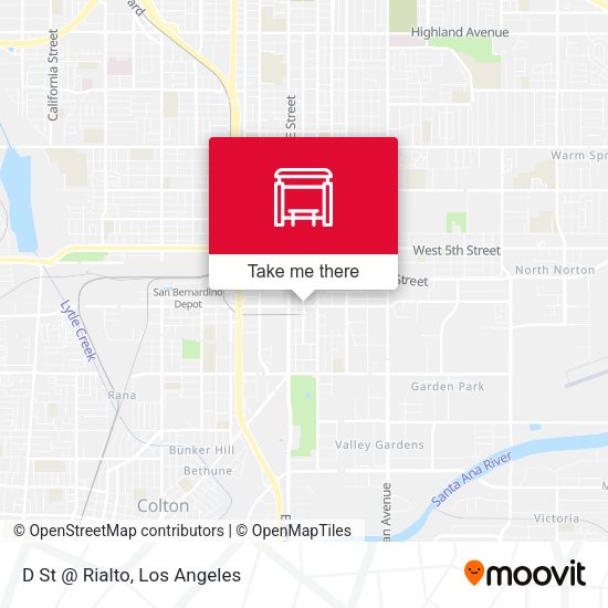 D St @ Rialto map