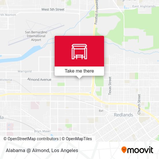 Alabama @ Almond map