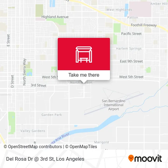 Del Rosa Dr @ 3rd St map