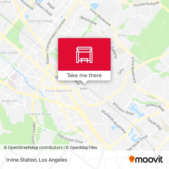 Irvine Station map