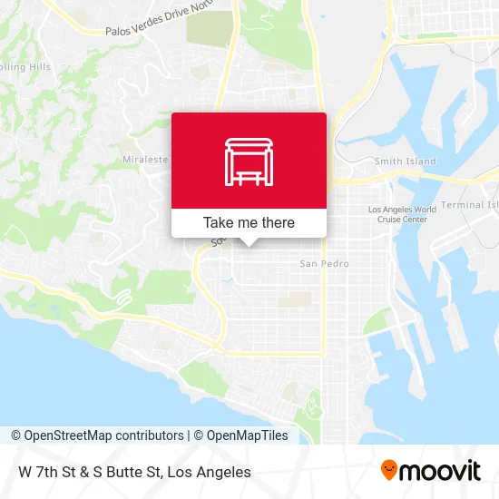 W 7th St & S Butte St map