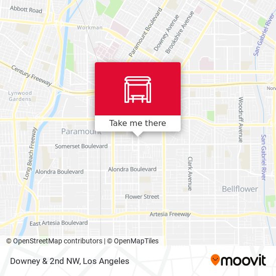 Downey & 2nd NW map