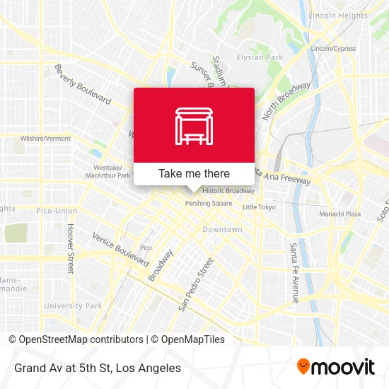 Grand Av at 5th St map