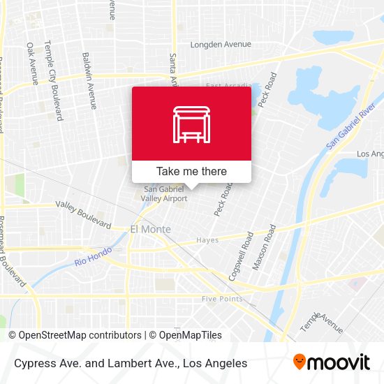 Cypress Ave. and Lambert Ave. map
