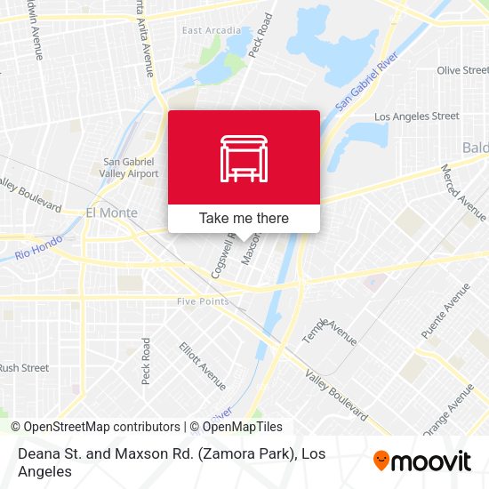 Deana St. and Maxson Rd. (Zamora Park) map