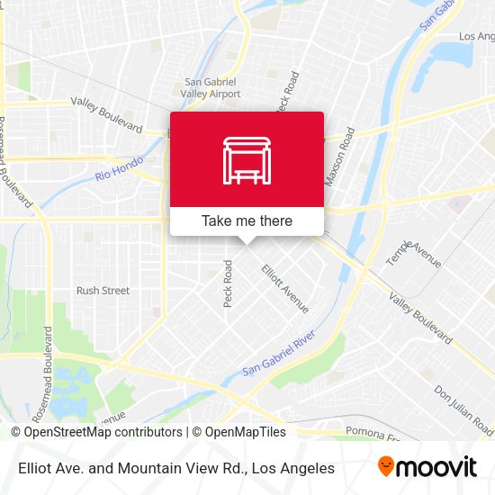 Elliot Ave. and Mountain View Rd. map