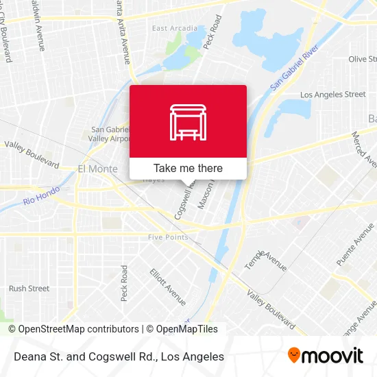 Deana St. and Cogswell Rd. map