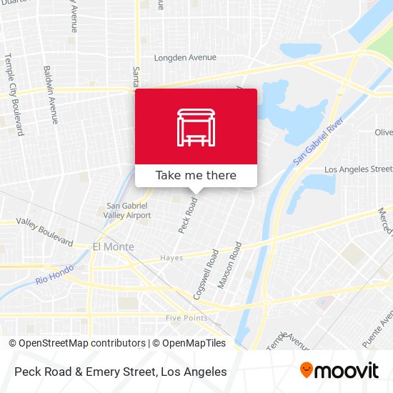 Peck Road & Emery Street map