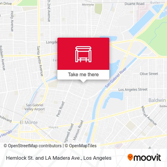 Mapa de Hemlock St. and LA Madera Ave.