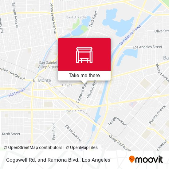 Mapa de Cogswell Rd. and Ramona Blvd.