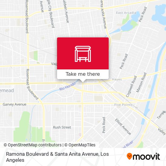 Ramona Boulevard & Santa Anita Avenue map