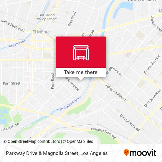 Parkway Drive & Magnolia Street map