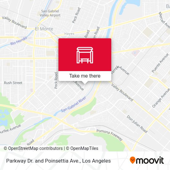 Parkway Dr. and Poinsettia Ave. map