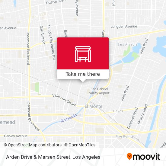 Arden Drive & Marsen Street map