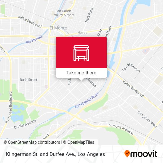 Mapa de Klingerman St. and Durfee Ave.