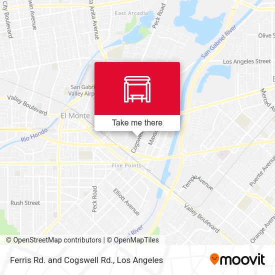 Ferris Rd. and Cogswell Rd. map